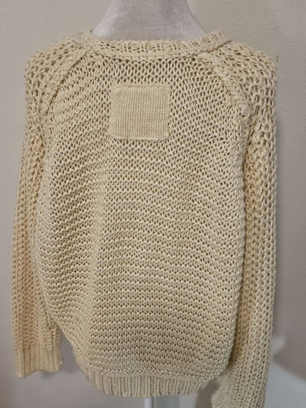 Free People Linen High Quality Medium Nwt Chunky Knit Sweater Medium - Picture 3 of 5